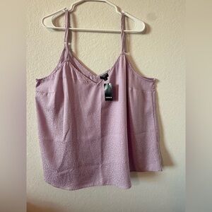 Women’s Torrid Sophie - Lilac Purple Leopard Jacquard Charmeuse Swing Cami 2X